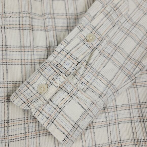 MADEWELL Ex-Boyfriend Corduroy Plaid Flannel Shirt MC063 Small Oversized Baggy - Picture 7 of 16